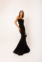 Load image into Gallery viewer, Alexa Black Fishtail Dress
