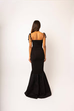 Load image into Gallery viewer, Alexa Black Fishtail Dress
