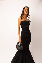 Load image into Gallery viewer, Alexa Black Fishtail Dress
