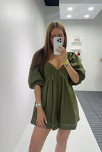 Load image into Gallery viewer, Agatha Olive Romper

