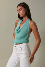 Load image into Gallery viewer, Mint Open Back Sweater Top
