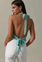 Load image into Gallery viewer, Mint Open Back Sweater Top
