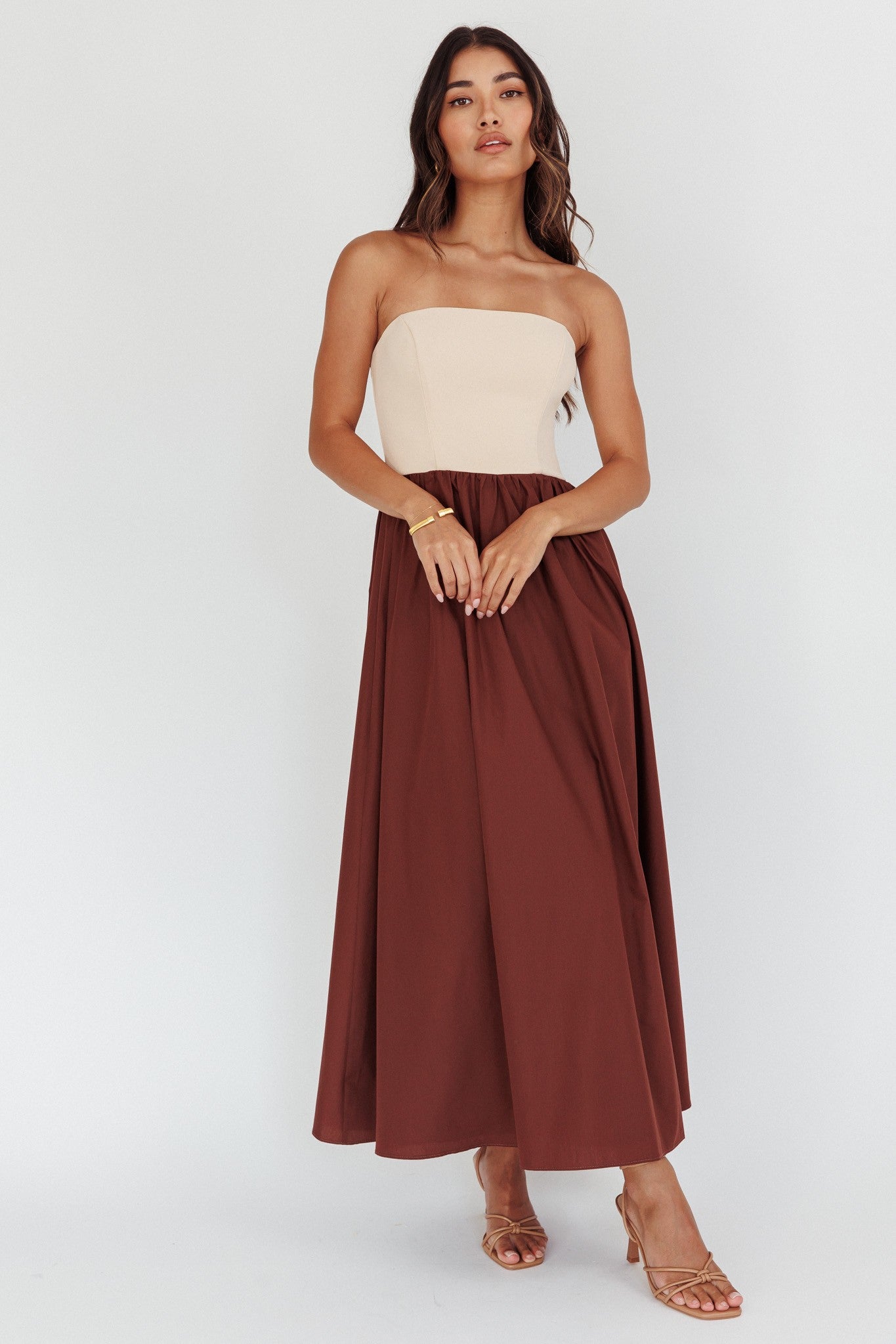 Two Tone Maxi Dress M