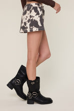 Load image into Gallery viewer, Cow Print Tini Mini Skort
