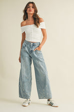 Load image into Gallery viewer, Studded Barrel Jeans
