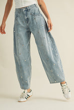 Load image into Gallery viewer, Studded Barrel Jeans
