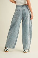 Load image into Gallery viewer, Studded Barrel Jeans
