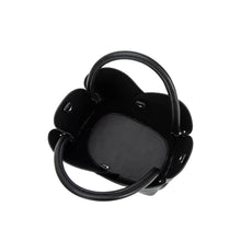 Load image into Gallery viewer, Tulip Black Vegan Leather Bag
