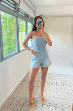 Denim Blu Corset Romper