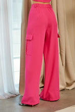 Load image into Gallery viewer, Cargo Wide Leg Pant- Pink
