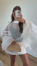 Load and play video in Gallery viewer, Romantic Long Sleeve Oversized Sheer Top
