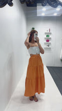 Load and play video in Gallery viewer, Solana White|Orange Dress
