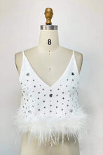Load image into Gallery viewer, Crystal V Neck Top
