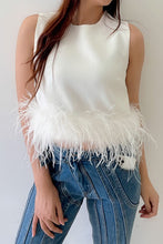 Load image into Gallery viewer, White Feather Blouse
