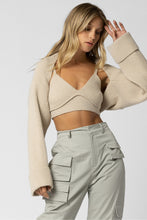 Load image into Gallery viewer, Knit Bra and Shrug Set
