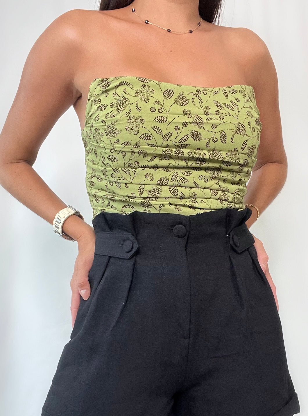 Leaves Corset Top