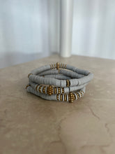 Load image into Gallery viewer, Rubber disk Bracelet Stack (Set of 3)
