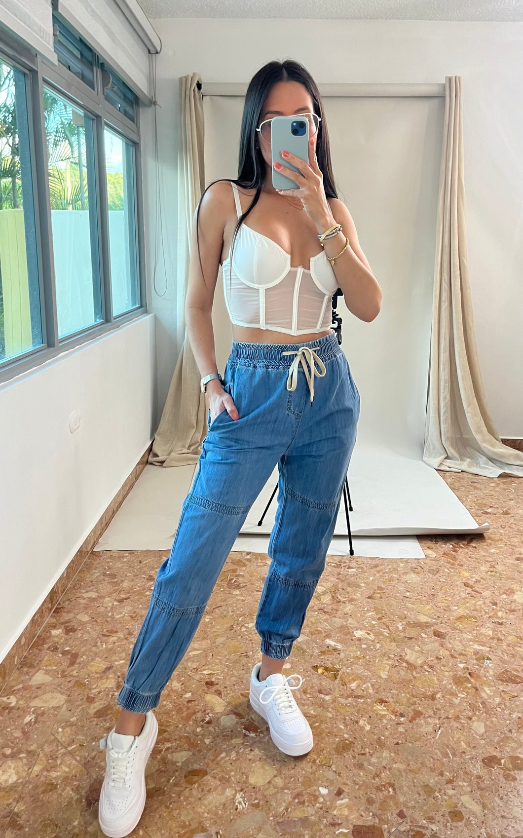 Denim Jogger Pant