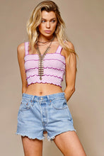 Load image into Gallery viewer, Pink Contrast Crop Top
