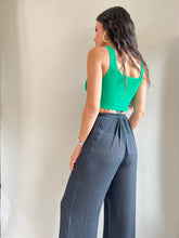 Load image into Gallery viewer, Crochet Corset Top- Green
