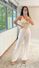 Load image into Gallery viewer, Crochet Corset Top- Beige
