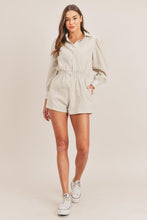 Load image into Gallery viewer, Linen Taupe Romper
